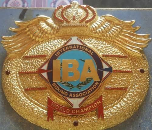 IBA BOXING TITLE BELT by GearHead