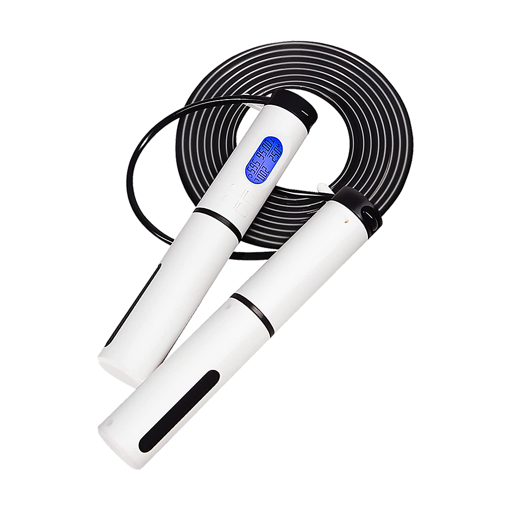 Jump Rope with Counter Smart Calorie Counting Adjustable Cable by GearHead